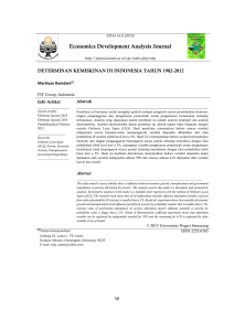 Economics Development Analysis Journal