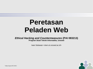 Peretasan Peladen Web Ethical Hacking and Countermeasures