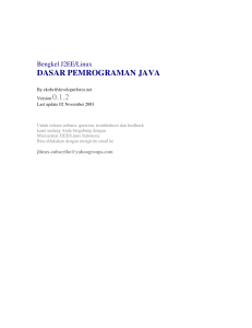 DASAR PEMROGRAMAN JAVA