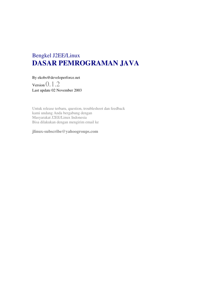 Dasar Pemrograman Java 6247