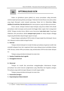 6 optimalisasi scm - 6623 – Taufiqur Rachman