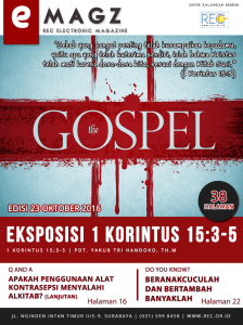 E-magazine 23 Oktober 2016 - REC | Reformed Exodus Community