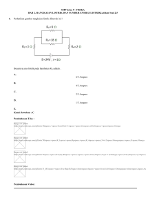 SMP kelas 9 FISIKA BAB 2. RANGKAIAN LISTRIK