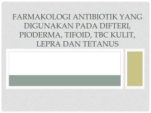Farmakologi Antibiotik yang digunakan pada