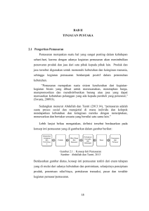 BAB II TINJAUAN PUSTAKA 2.1 Pengertian Pemasaran Pemasaran