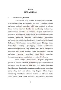 1 BAB 1 PENDAHULUAN 1.1. Latar Belakang Masalah Krisis