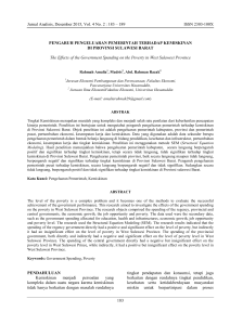 Jurnal Analisis, Desember 2015, Vol. 4 No. 2 : 183