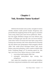 Chapter 1 Yuk, Kenalan Sama Syukur!