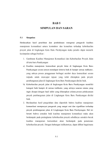 bab 5 simpulan dan saran - UNPAR Institutional Repository