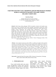 faktor-faktor yang mempengaruhi perubahan indeks harga saham di