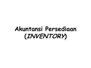 Akuntansi Persediaan (INVENTORY)