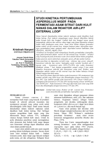 studi kinetika pertumbuhan aspergillus niger pada fermentasi