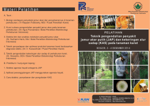 Materi Pelatihan - Pusat Penelitian Bioteknologi dan Bioindustri