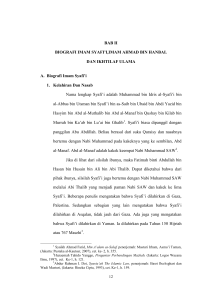 BAB II BIOGRAFI IMAM SYAFI`I,IMAM AHMAD BIN HANBAL DAN