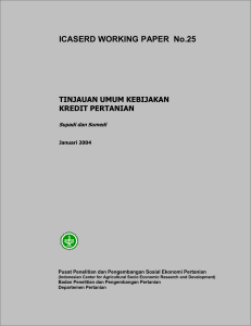 ICASERD WORKING PAPER No.25 - Pusat Sosial Ekonomi dan