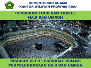 pendirian tour dan travel haji dan umroh disusun