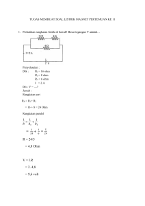 tugas membuat soal listrik magnet pertemuan ke 11