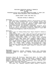 peraturan pemerintah republik indonesia nomor 81 tahun