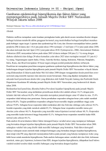 Gambaran epidemiologi hiperglikemia dan faktor