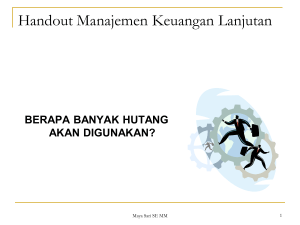 Handout Manajemen Keuangan Lanjutan