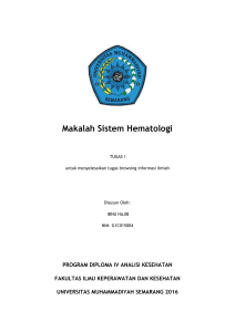 Makalah Sistem Hematologi - ibnunajib6969