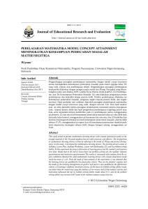 Journal of Educational Research and Evaluation