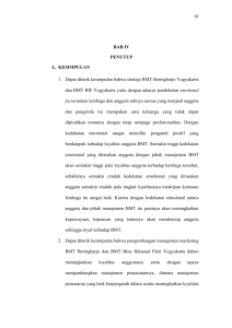 BAB IV PENUTUP A. KESIMPULAN 1. Dapat ditarik kesimpulan