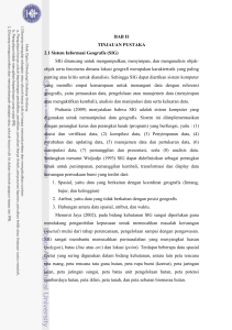 BAB II TINJAUAN PUSTAKA 2.1 Sistem Informasi Geografis (SIG