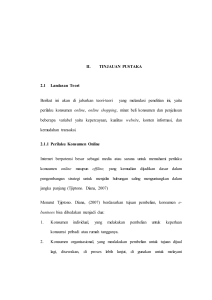 14 II. TINJAUAN PUSTAKA 2.1 Landasan Teori Berikut ini akan di