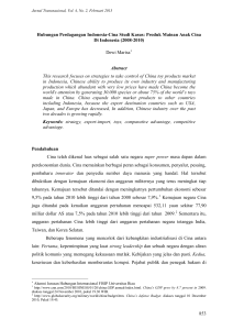 853 Hubungan Perdagangan Indonesia-Cina Studi