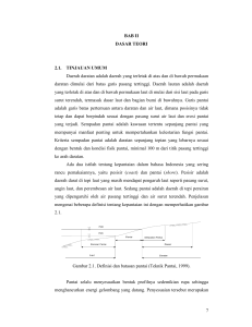 7 BAB II DASAR TEORI 2.1. TINJAUAN UMUM