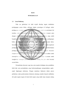 BAB 1 PENDAHULUAN 1.1 Latar Belakang Pada era globalisasi ini