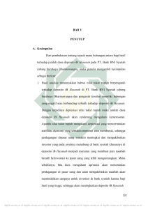 BAB V PENUTUP A. Kesimpulan Dari pembahasan tentang sejauh