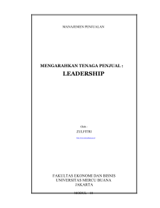 leadership - Universitas Mercu Buana