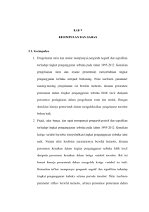 BAB V KESIMPULAN DAN SARAN 5.1. Kesimpulan 1