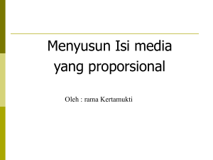 Menyusun Isi media yang proporsional