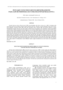 penyakit infectious bovine rhinotracheitis pada sapi di indonesia