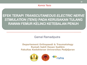 efek terapi transcutaneous electric nerve stimulation (tens) pada