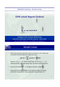 9 SVM untuk Ordinal Regression