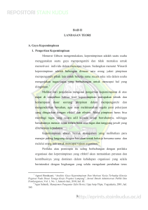 8 BAB II LANDASAN TEORI A. Gaya Kepemimpinan 1. Pengertian