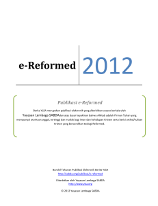 e-Reformed 2012 - SABDA