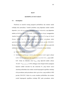 BAB V KESIMPULAN DAN SARAN 5.1 Kesimpulan Penelitian ini