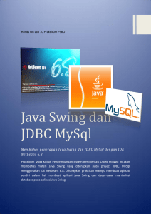 Java Swing dan JDBC MySql