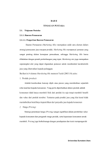 BAB II TINJAUAN PUSTAKA 2.1. Tinjauan Pustaka 2.1.1. Bauran