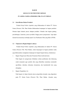 BAB III KEGIATAN DI INDUSTRI FARMASI PT. KIMIA FARMA
