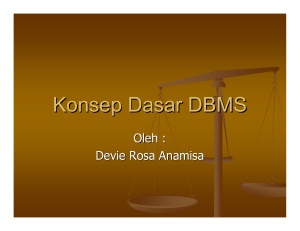 1. Konsep Dasar DBMS