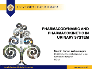 pharmacodynamic and pharmacokinetic in urinary