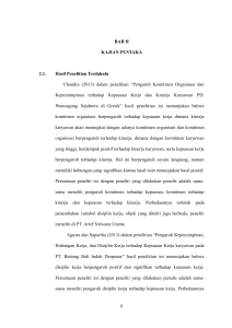 8 BAB II KAJIAN PUSTAKA 2.1. Hasil Penelitian