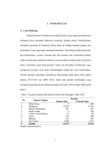 I. PENDAHULUAN A. Latar Belakang Sektor