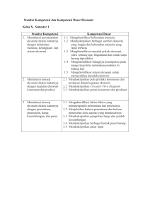 Standar Kompetensi dan Kompetensi Dasar